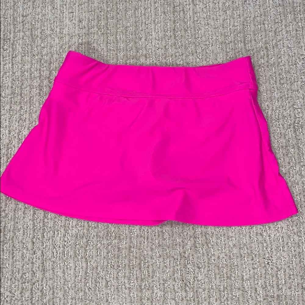 hot pink tennis skirt